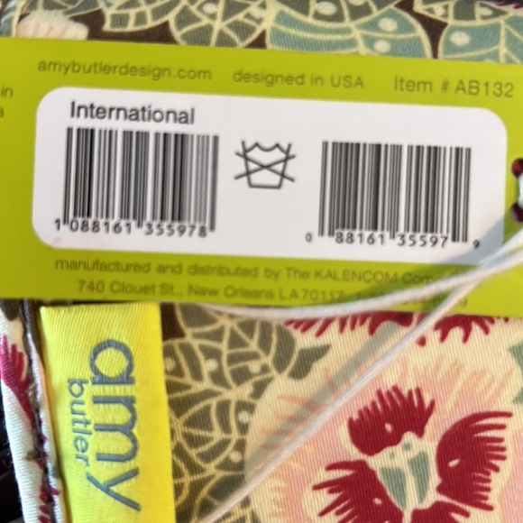 Amy Butler for Kalencom Brenda Clutch w/ Chain Spiced Buds NWT Organic Cotton - Picture 11 of 11